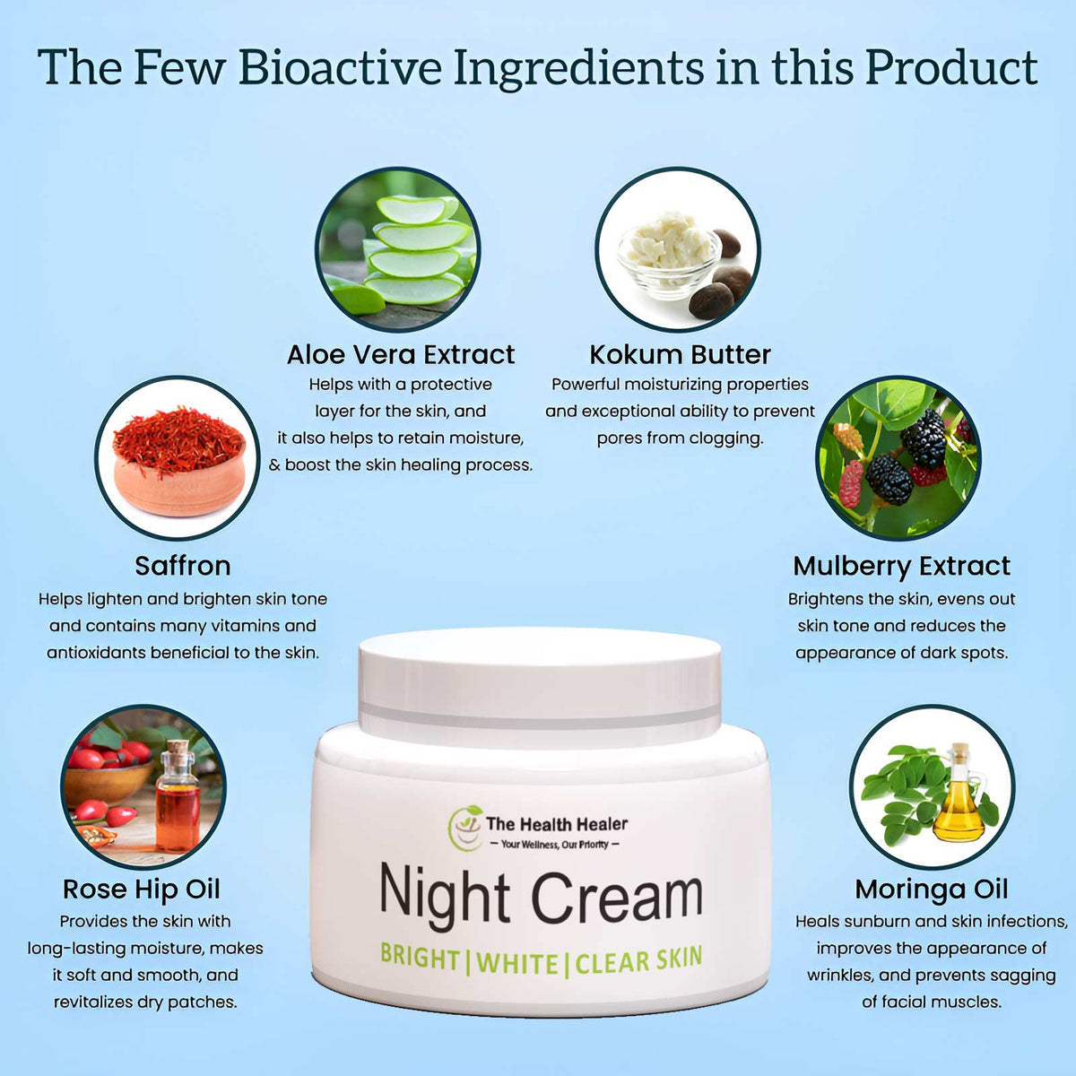 Original Health Healer Night Cream With Free Delivery.